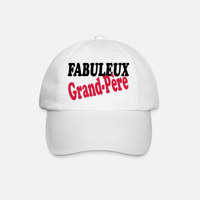 FABULOUS Grandpa - Baseball Cap - white/white