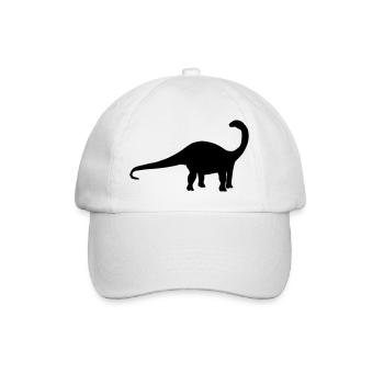 Dinosaur Apatosaurus - Baseball Cap - white/white - Front