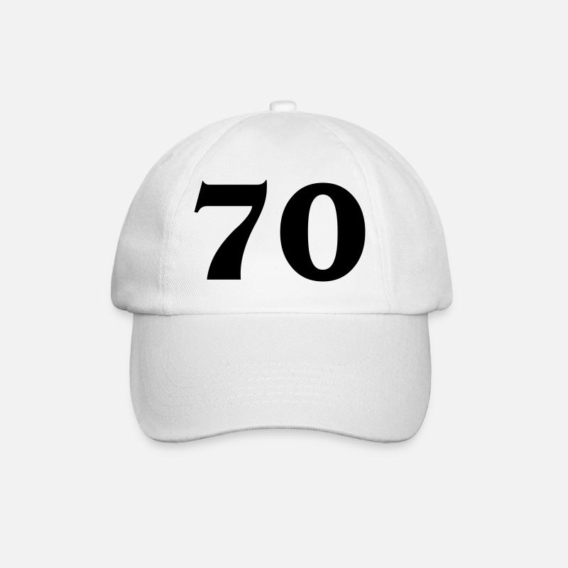 Nombre 70 - Casquette classique - blanc/blanc