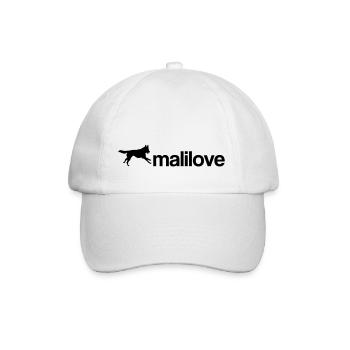 malilove - Baseballkappe - Weiß/Weiß - Vorne