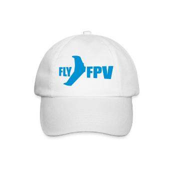 fly fpv - Baseballkappe - Weiß/Weiß - Vorne