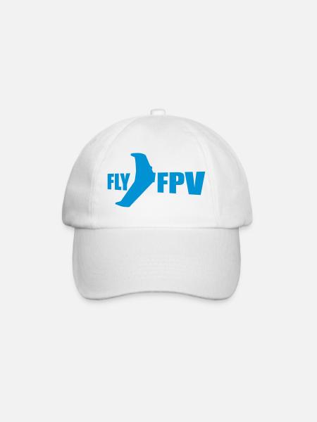 fly fpv - Baseballkappe - Weiß/Weiß