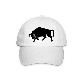 bull_2 - Baseballkappe - Weiß/Weiß - Vorne
