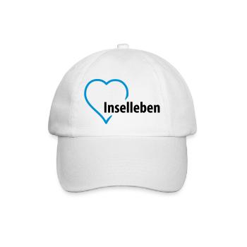 inselleben__f2 - Baseball Cap - white/white - Front