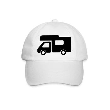 Wohnmobil - Baseballkappe - Weiß/Weiß - Vorne