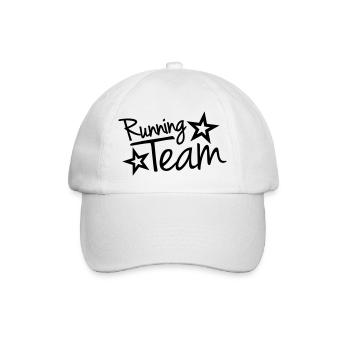 Running Team - Baseballkappe - Weiß/Weiß - Vorne