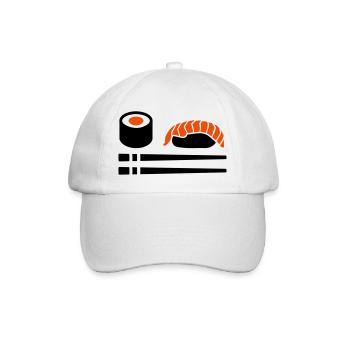 Sushi - Baseballkappe - Weiß/Weiß - Vorne