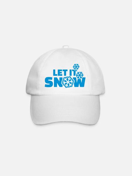 Schnee - Baseballkappe - Weiß/Weiß