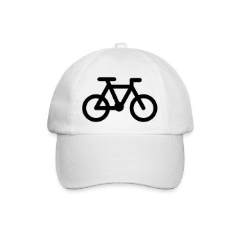 Bike, Rad, Fahrrad, Bici - Baseball Cap - white/white - Front