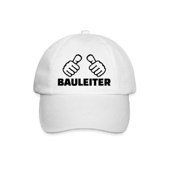 Bauleiter - Baseballkappe - Weiß/Weiß - Vorne