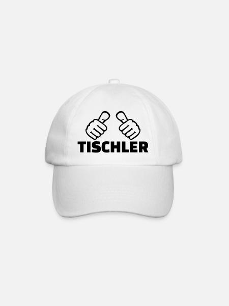 Tischler - Baseballkappe - Weiß/Weiß