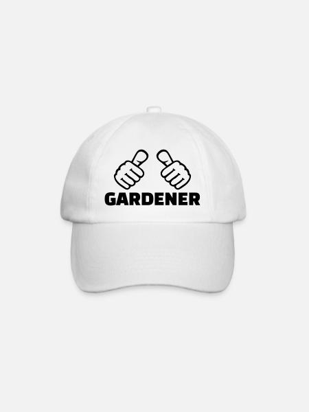 Gardener - Baseball Cap - white/white
