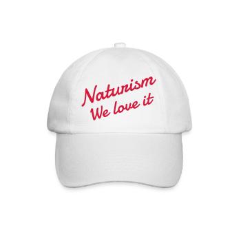 Naturisme / Naturiste / Nudisme / Nudiste - Casquette classique - blanc/blanc - Devant