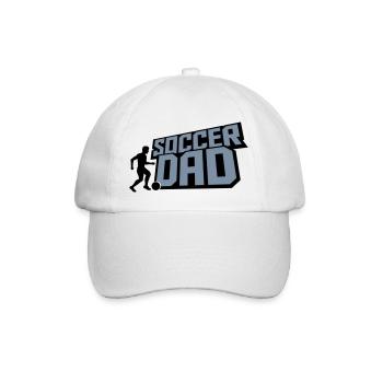 Ball Kicker Soccer Dad - Baseballkappe - Weiß/Weiß - Vorne