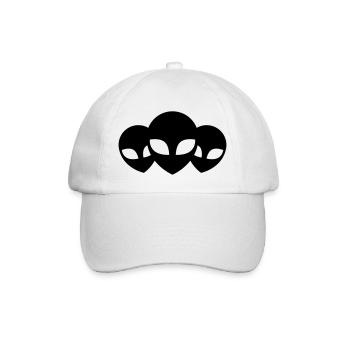 3 Aliens Team Friends - Baseball Cap - white/white - Front