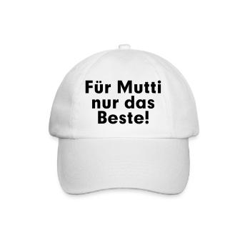 Pour maman le meilleur! - Casquette classique - blanc/blanc - Devant