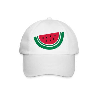 demi pastèque fruits-2 - Casquette classique - blanc/blanc - Devant