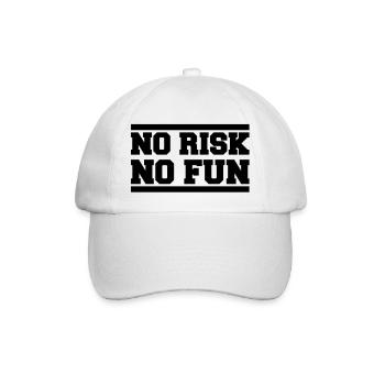 no_risk_no_fun_ay1 - Baseballkappe - Weiß/Weiß - Vorne