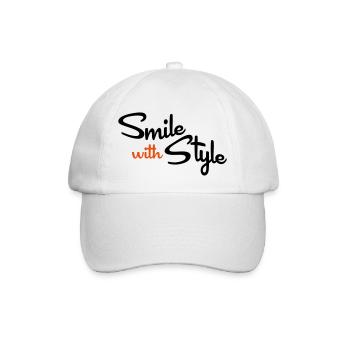 smile - Baseball Cap - white/white - Front