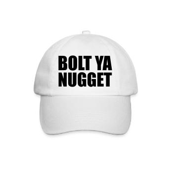 Bolt Ya Nugget - Baseball Cap - white/white - Front