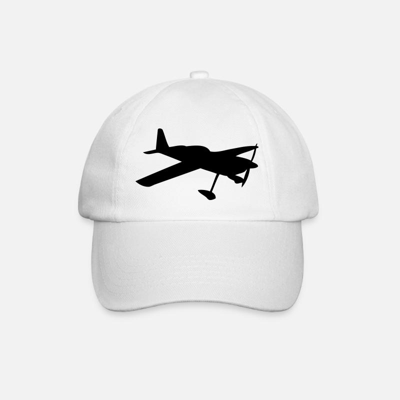 avion de tourisme Aviation légère - Casquette classique - blanc/blanc
