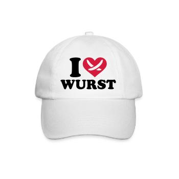 Wurst - Baseballkappe - Weiß/Weiß - Vorne