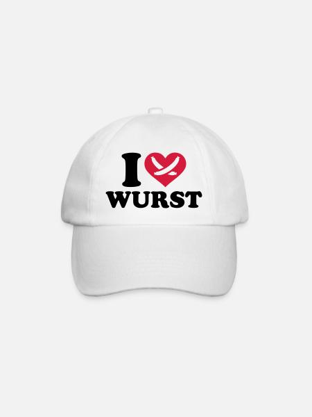 Wurst - Baseballkappe - Weiß/Weiß