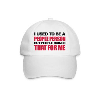 Funny - Baseballkappe - Weiß/Weiß - Vorne