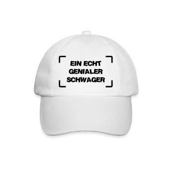 Schwager / Ehe / Geburt / Bruder / Baby - Baseballkappe - Weiß/Weiß - Vorne