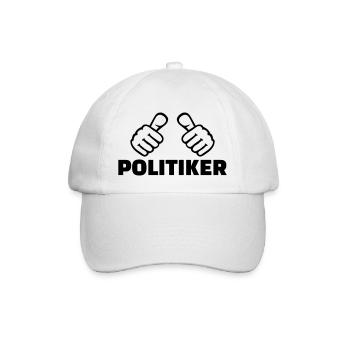 Politiker - Baseballkappe - Weiß/Weiß - Vorne