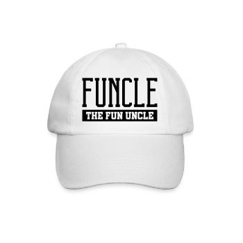 funcle the fun uncle - Baseballkappe - Weiß/Weiß - Vorne