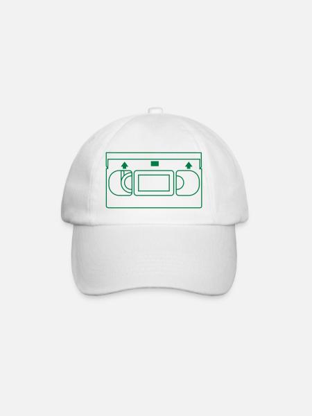 VHS-Band - Baseballkappe - Weiß/Weiß