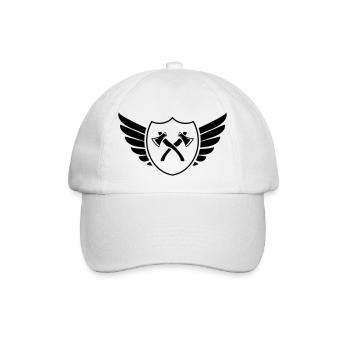 äxte wappen - Baseballkappe - Weiß/Weiß - Vorne