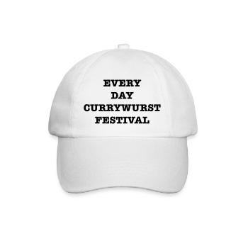 EveryDayCurrywurstFest - Baseball Cap - white/white - Front
