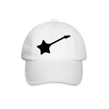 Star Guitar - Baseball Cap - white/white - Front