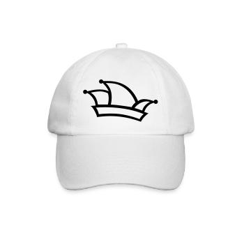 Carnival fools cap - Baseball Cap - white/white - Front