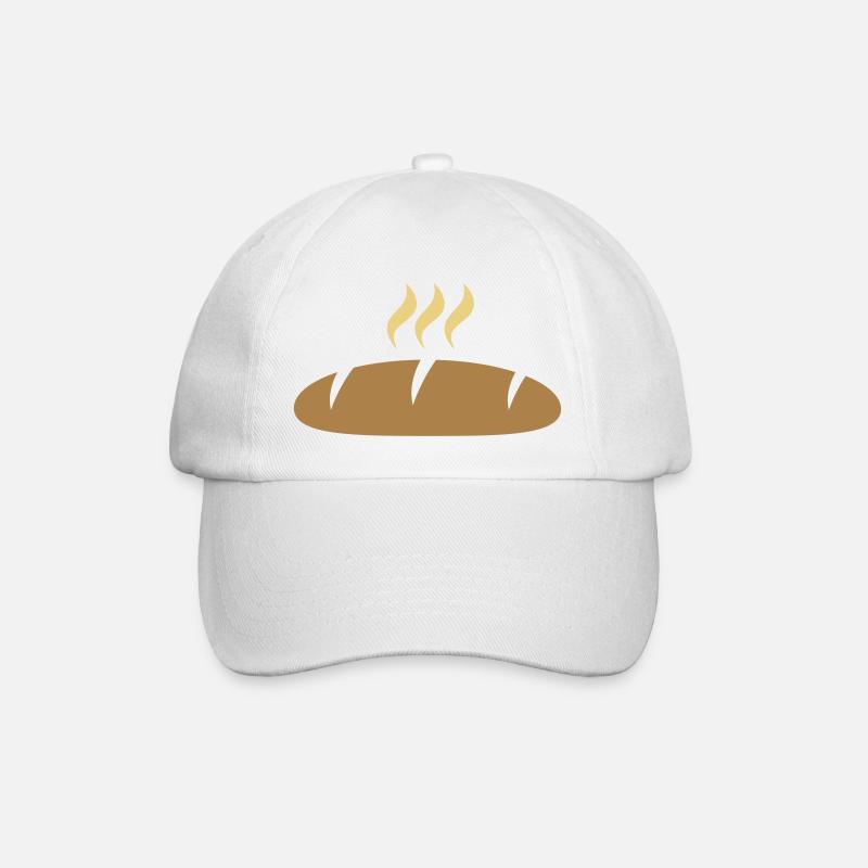 brot - Baseballkappe - Weiß/Weiß