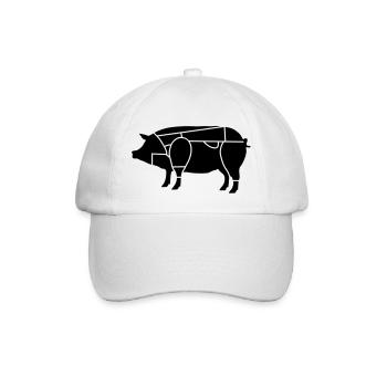 boucher ou de charcutier_b1 - Casquette classique - blanc/blanc - Devant