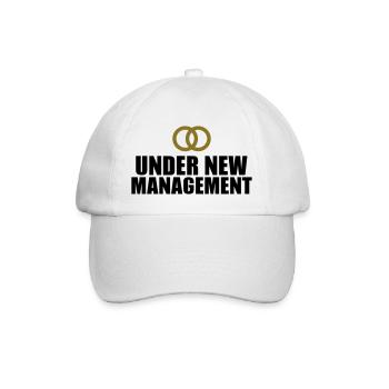 Under New Management Wedding - Baseball Cap - white/white - Front