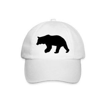 bear - brown bear - hunting - hunter - Baseball Cap - white/white - Front