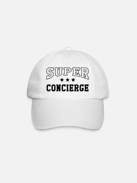 Concierge / Gardien d'Immeuble / Gardienne / Hôtel - Casquette classique - blanc/blanc