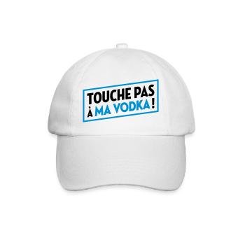 Vodka / Alcool / Fête / Alcoolique / Bourré Saoul - Casquette classique - blanc/blanc - Devant