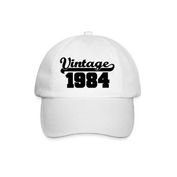 vintage 1984 - Baseball Cap - white/white - Front