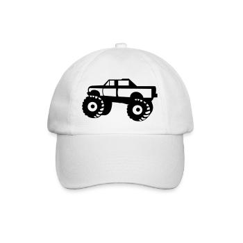 truck_01 - Baseballkappe - Weiß/Weiß - Vorne