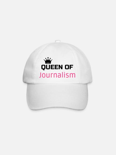 journaliste / journalisme / journal / reporter - Casquette classique - blanc/blanc