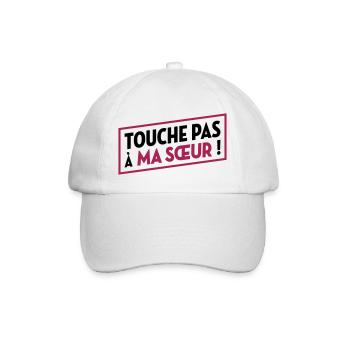 Touche pas à ma sœur ! - Casquette classique - blanc/blanc - Devant