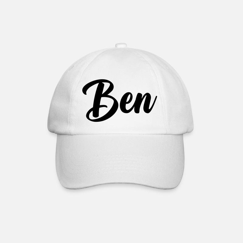 Ben - Baseballkappe - Weiß/Weiß