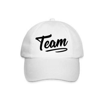 Team Design - Baseball Cap - white/white - Front