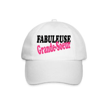FABULEUSE Grande-Soeur - Casquette classique - blanc/blanc - Devant