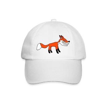 Renard, Mauvais œil, Dangereux, Renard roux, Animal sauvage - Casquette classique - blanc/blanc - Devant